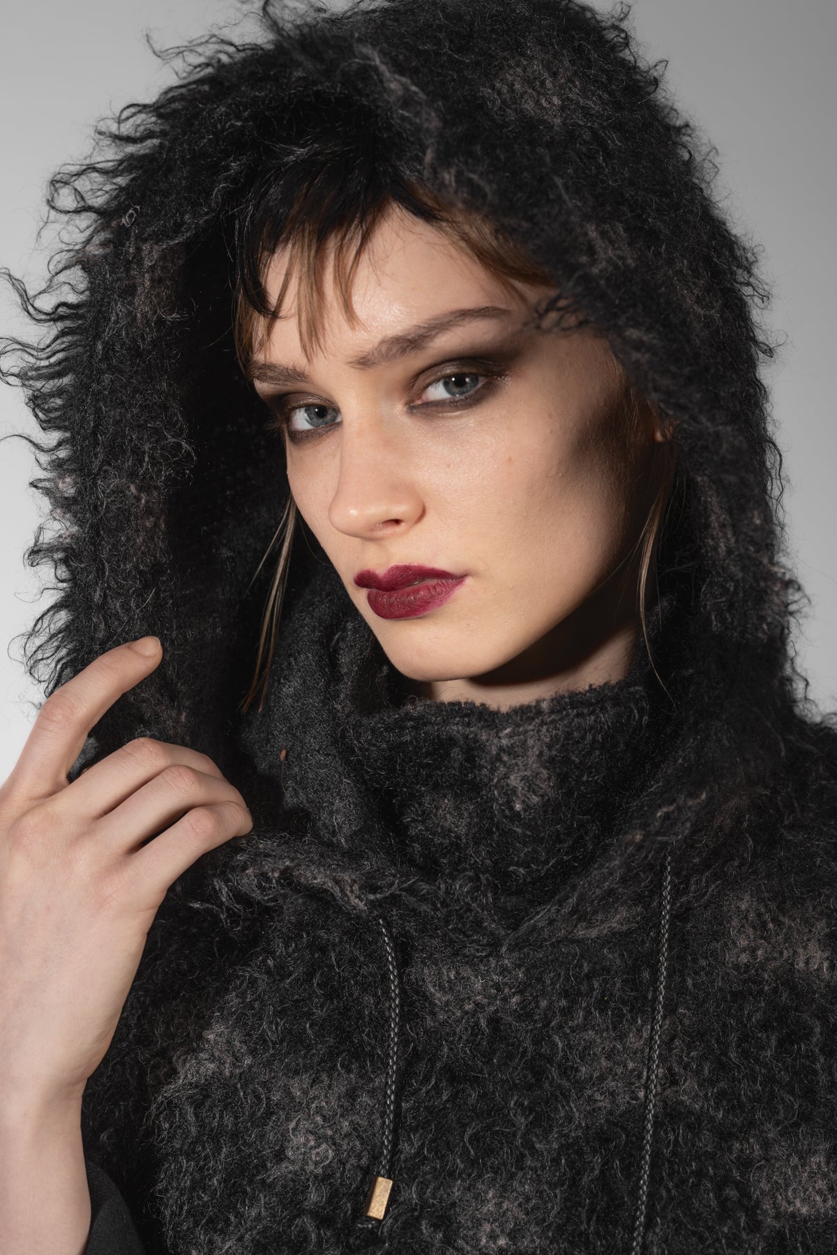 eigensinnig wien | Bingen | Ausgefallene Designer Balaclava aus Mohair in Schwarz