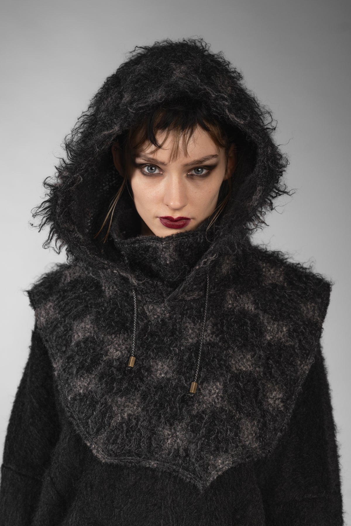 eigensinnig wien | Bingen | Ausgefallene Designer Balaclava aus Mohair in Schwarz