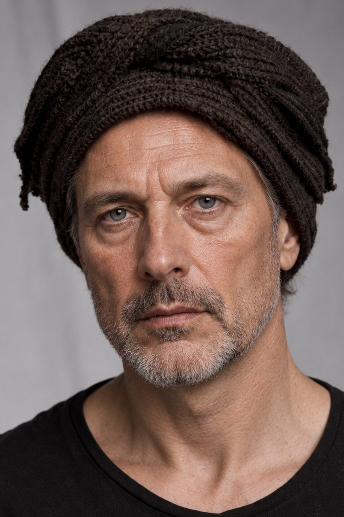 eigensinnig wien | Bracke | Designer-Beanie aus Schurwollmix mit braunem Streifenmuster