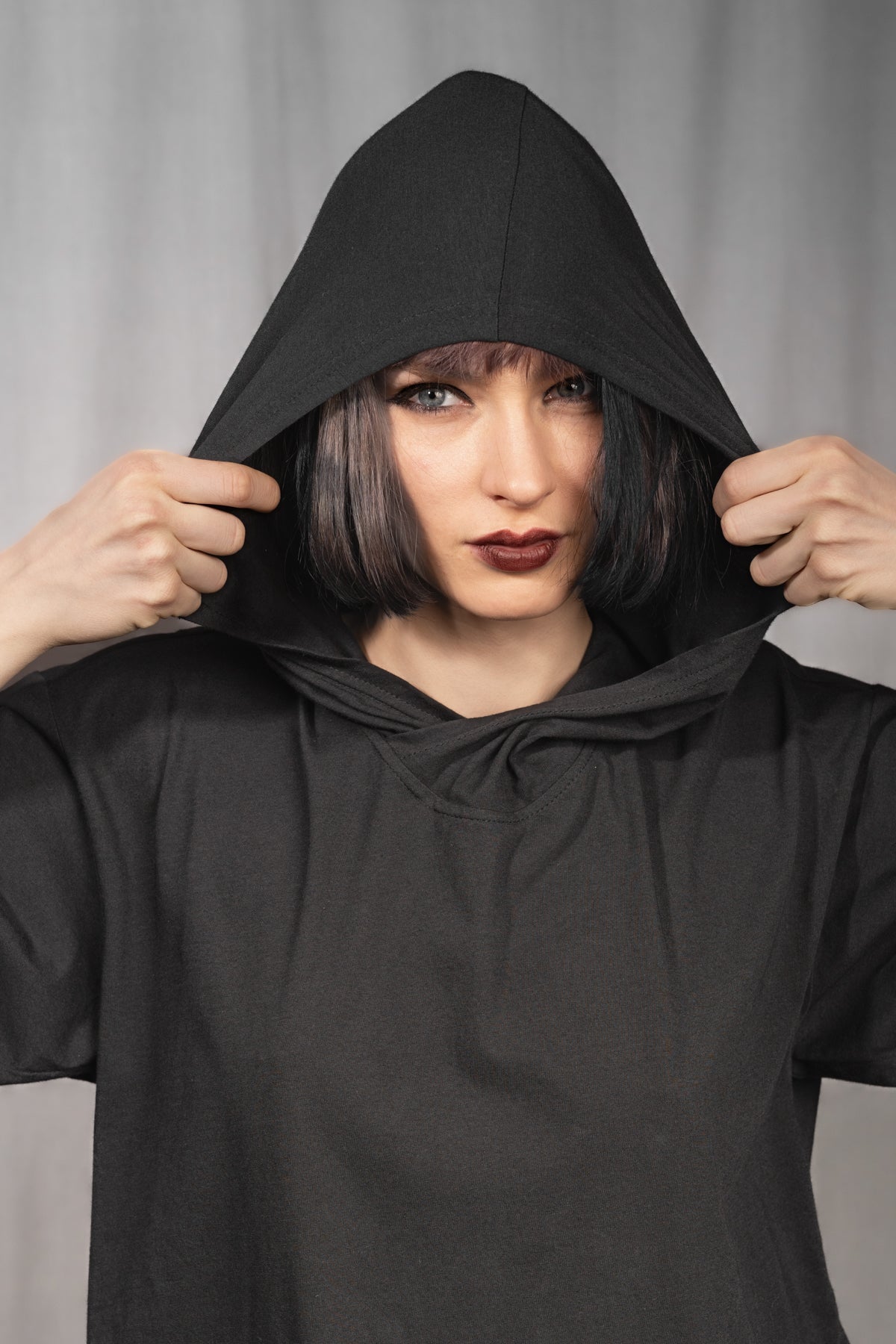 eigensinnig wien | Breed | Schwarzes Designer Hooded Sweatshirt aus Baumwolle