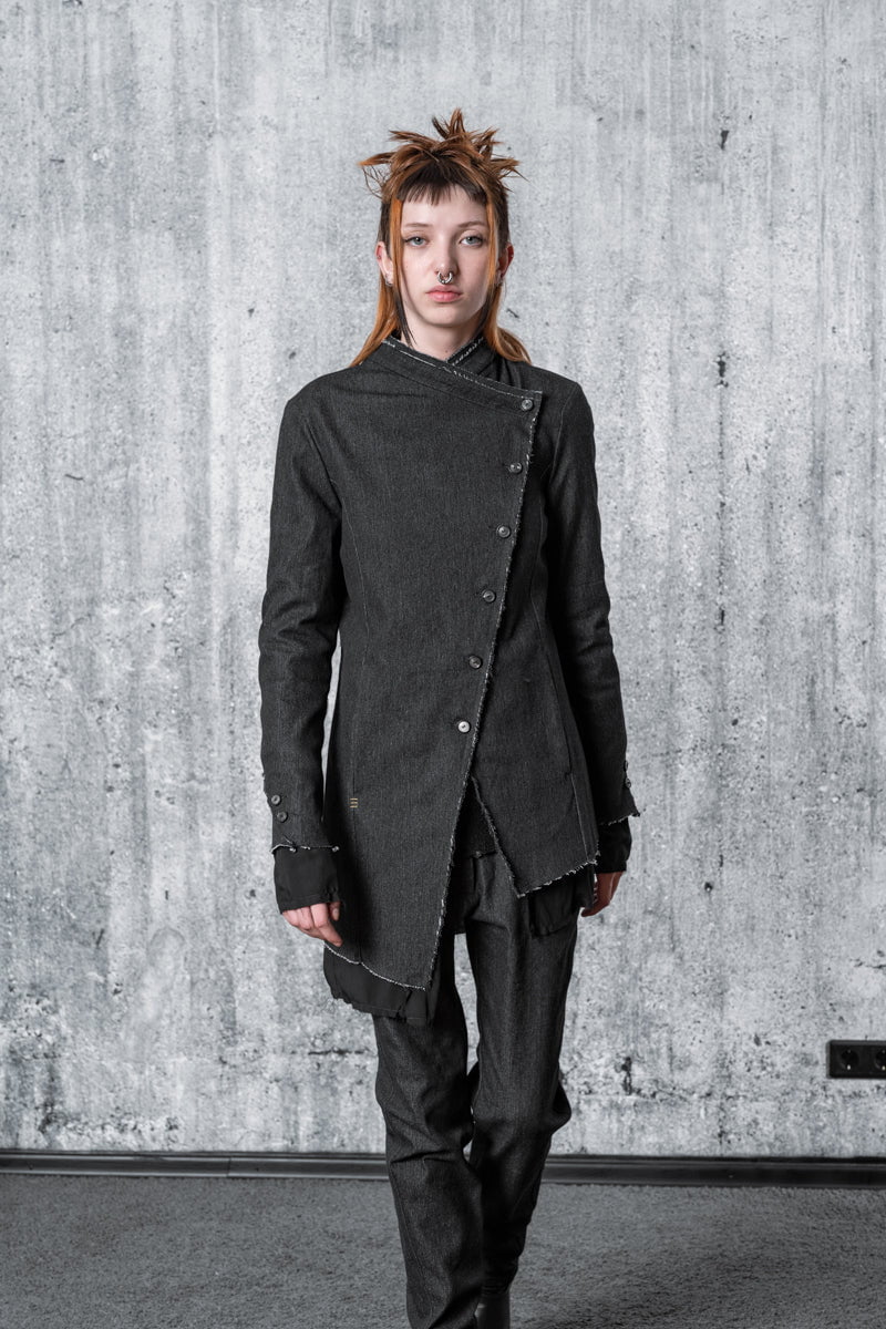 eigensinnig wien | Camus | Außergewöhnliche Jeansjacke für Damen in Grau