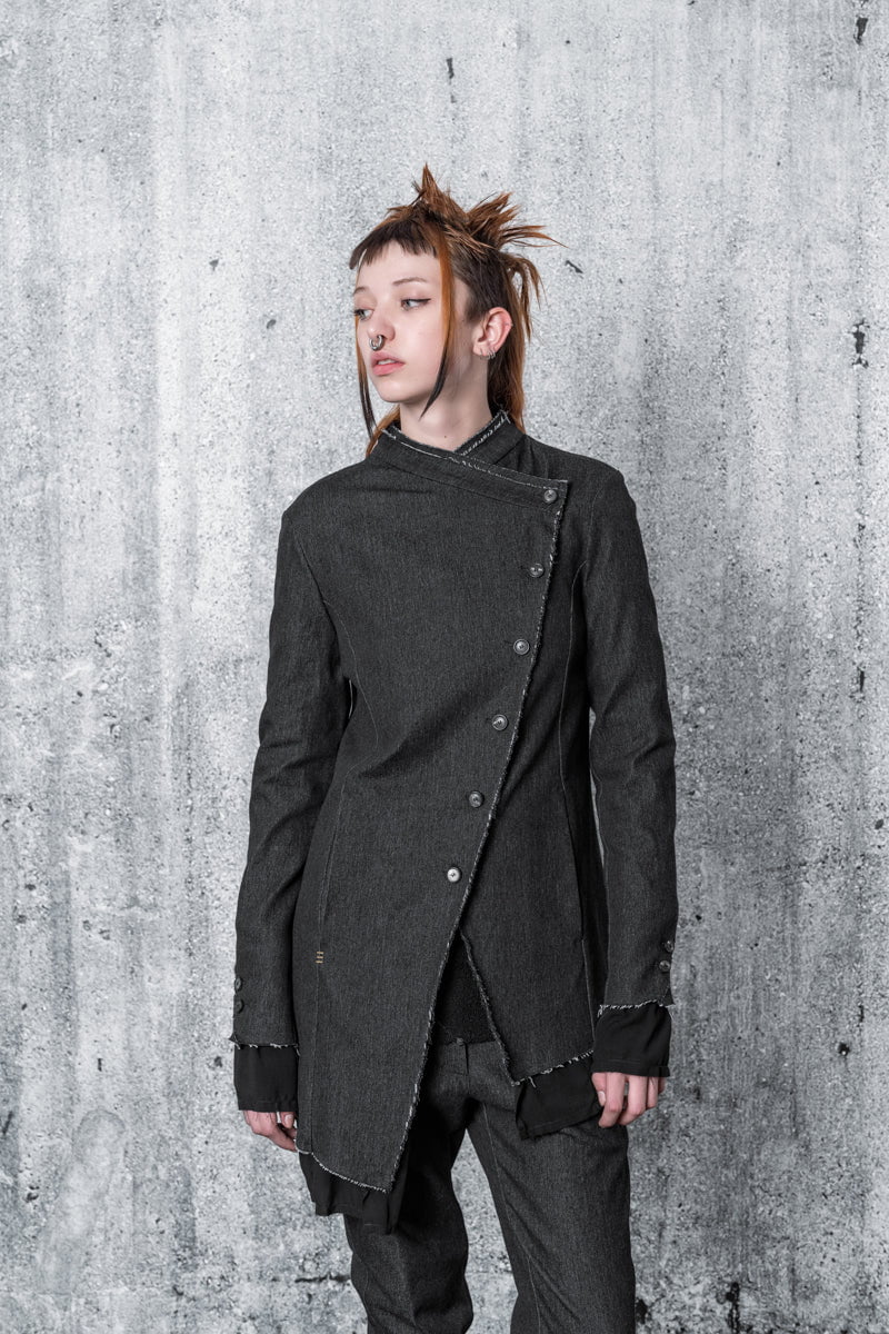 eigensinnig wien | Camus | Außergewöhnliche Jeansjacke für Damen in Grau