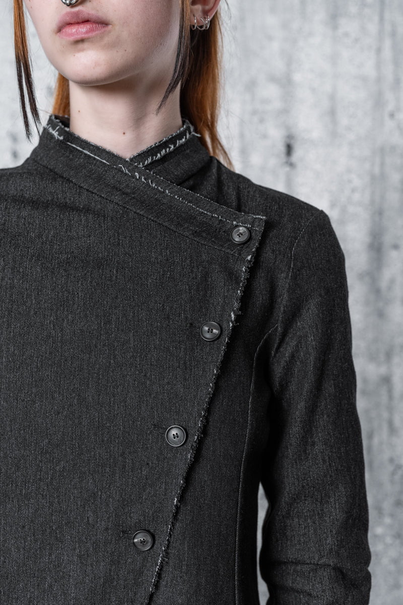 eigensinnig wien | Camus | Außergewöhnliche Jeansjacke für Damen in Grau