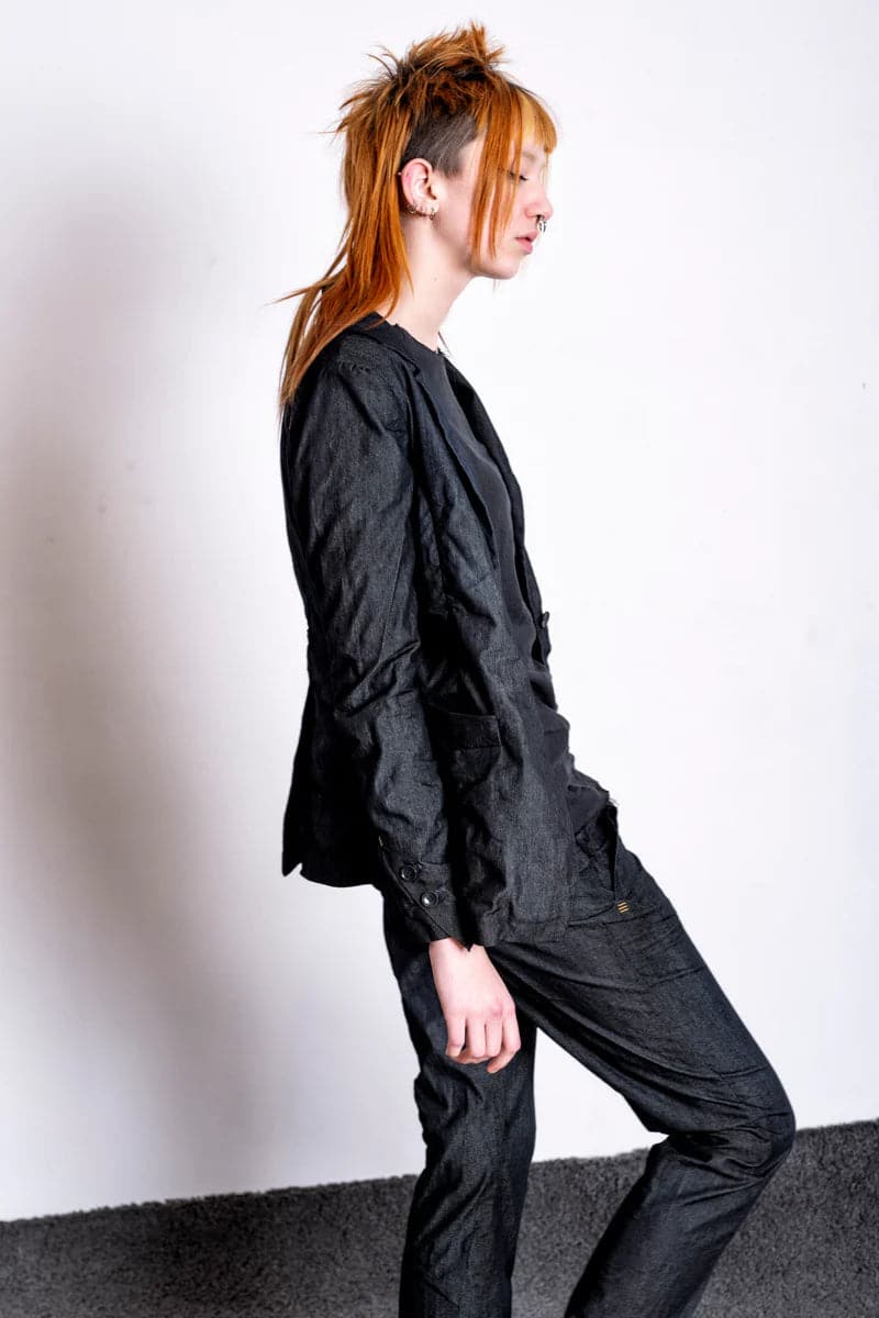 eigensinnig wien | Christie | Eleganter, außergewöhnlicher Damen Sommerblazer aus Baumwolle