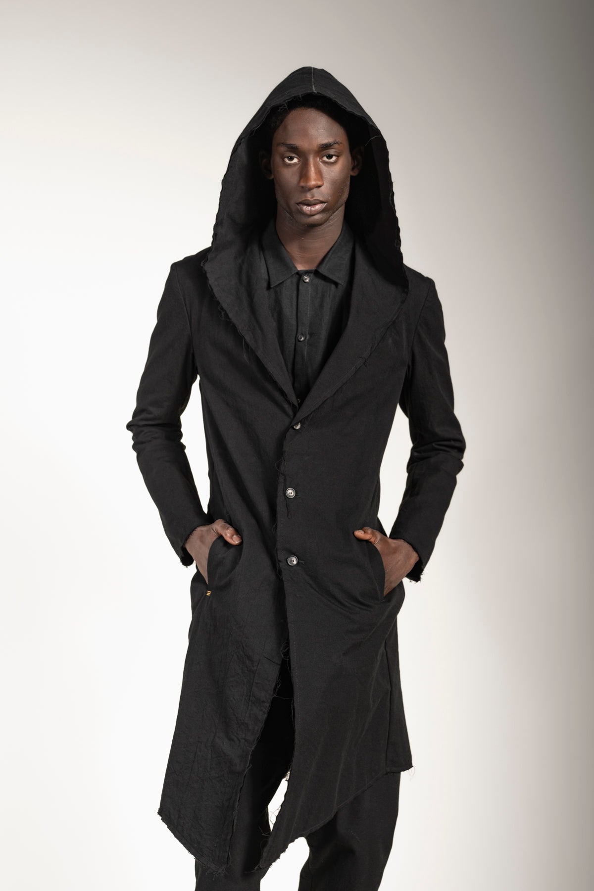 About You Schicker Schwarzer Damen Mantel Kapuze Schicker