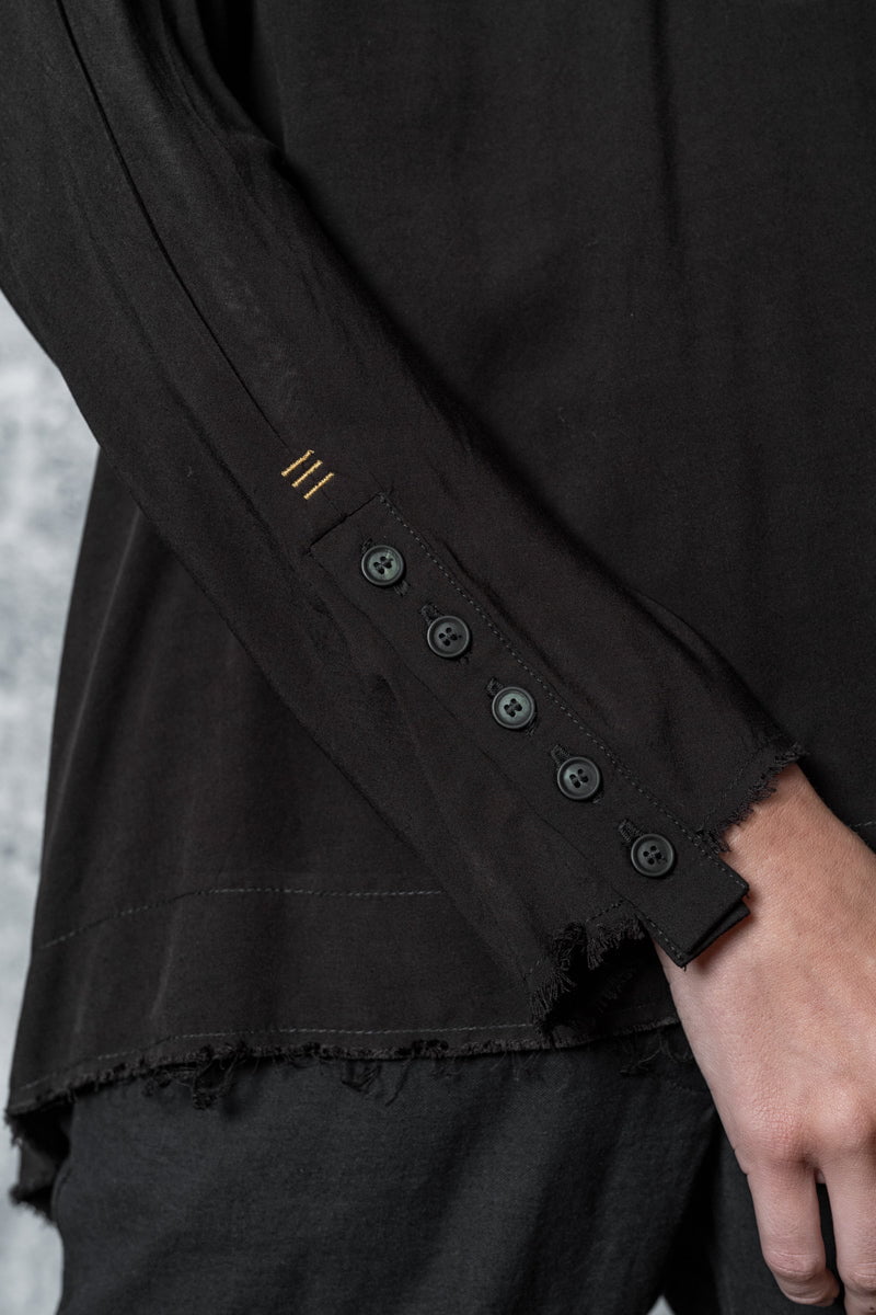 eigensinnig wien | Curie | Oversize Bluse in Schwarz-Braun