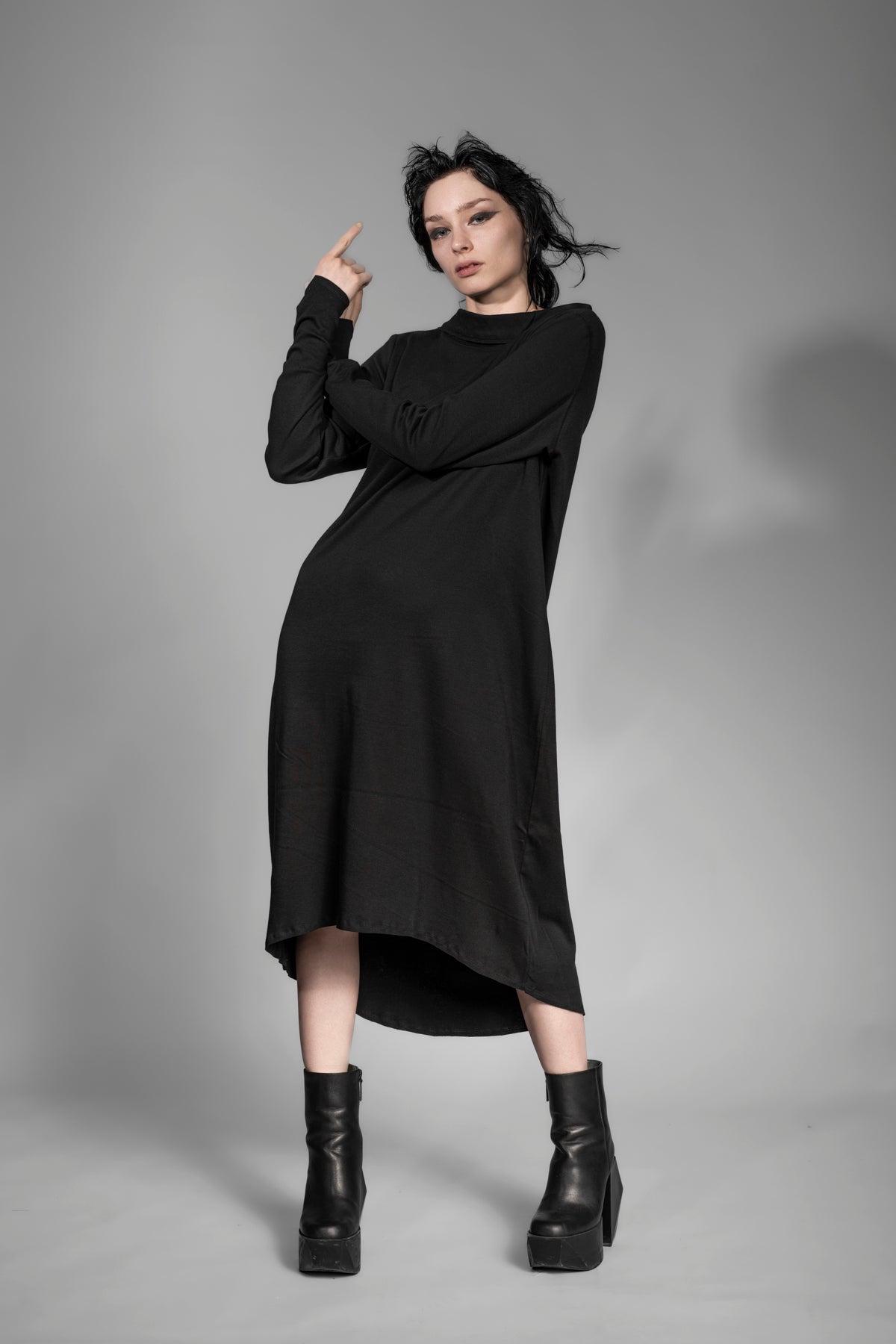 Sweater Schwarzer Strickpulli Damen Schwarzer Pullover Oversize