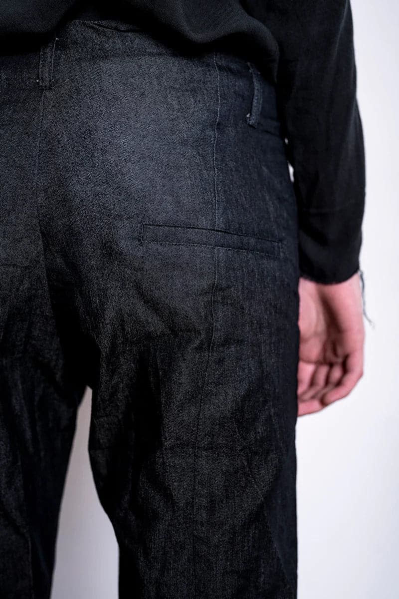 eigensinnig wien | Didion | Damen Chinohose mit langen Beinen aus Baumwolle in Marineblau