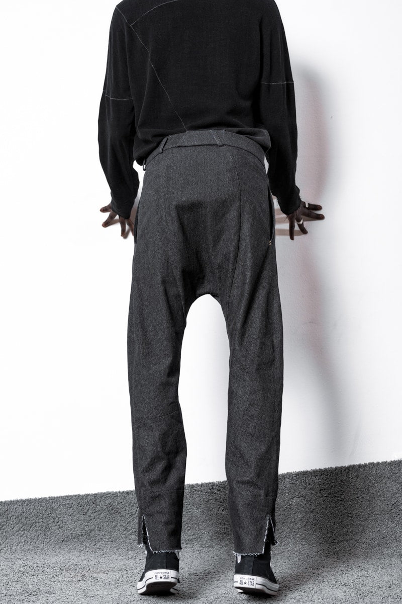 eigensinnig wien | Goethe | Baggy Jeans für Damen und Herren aus Baumwolle in Grau