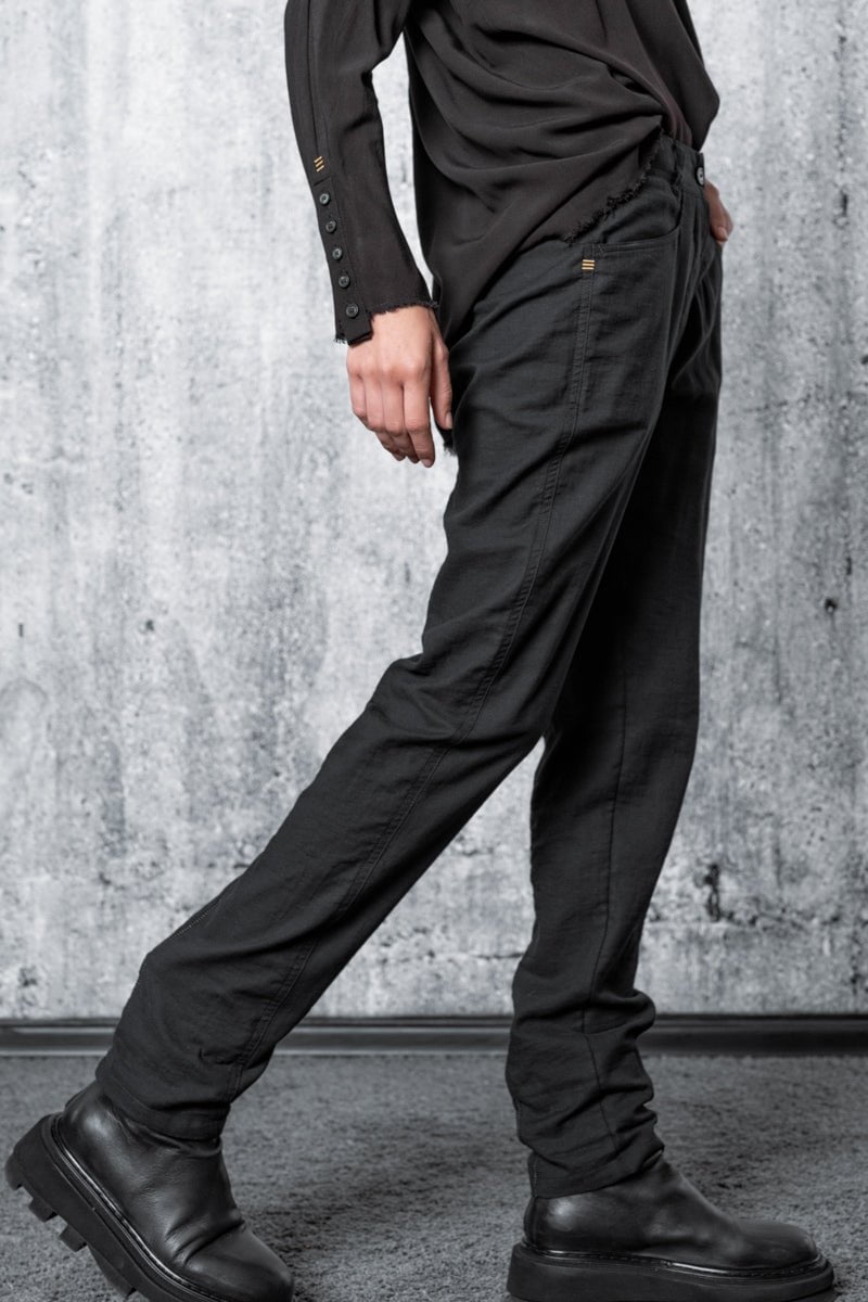 eigensinnig wien | Kierkegaard | Schwarze Chino Hose für Damen aus Baumwolle