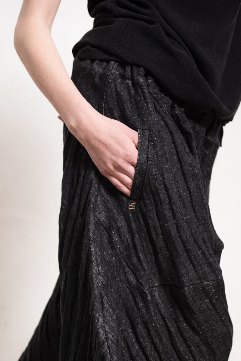 eigensinnig wien | Liessmann | Haremshose aus speziellem Leinen schwarz