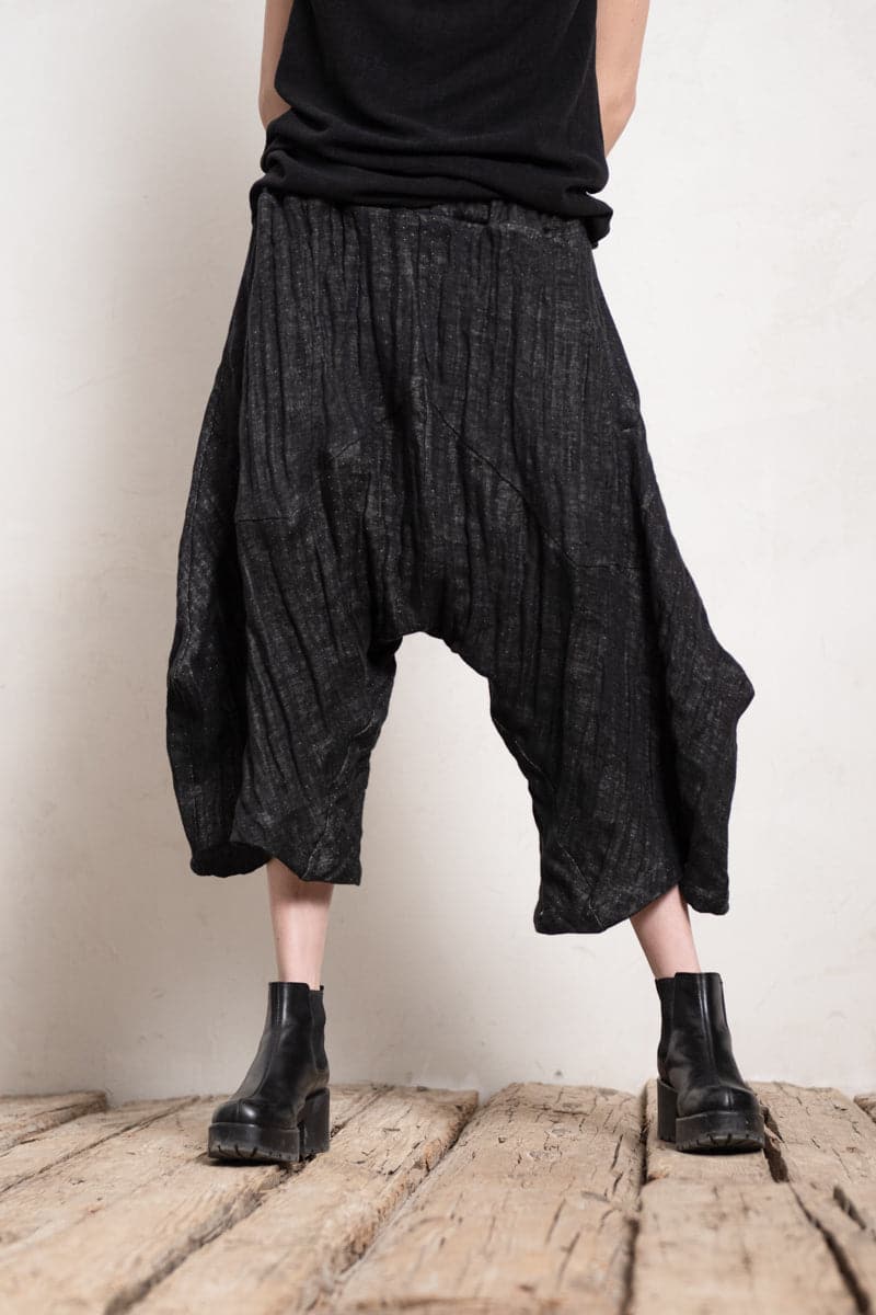 eigensinnig wien | Liessmann | Haremshose aus speziellem Leinen schwarz