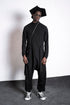 eigensinnig wien | Mallarmé | Schwarzer Jumpsuit mit Haremshose für Damen und Herren