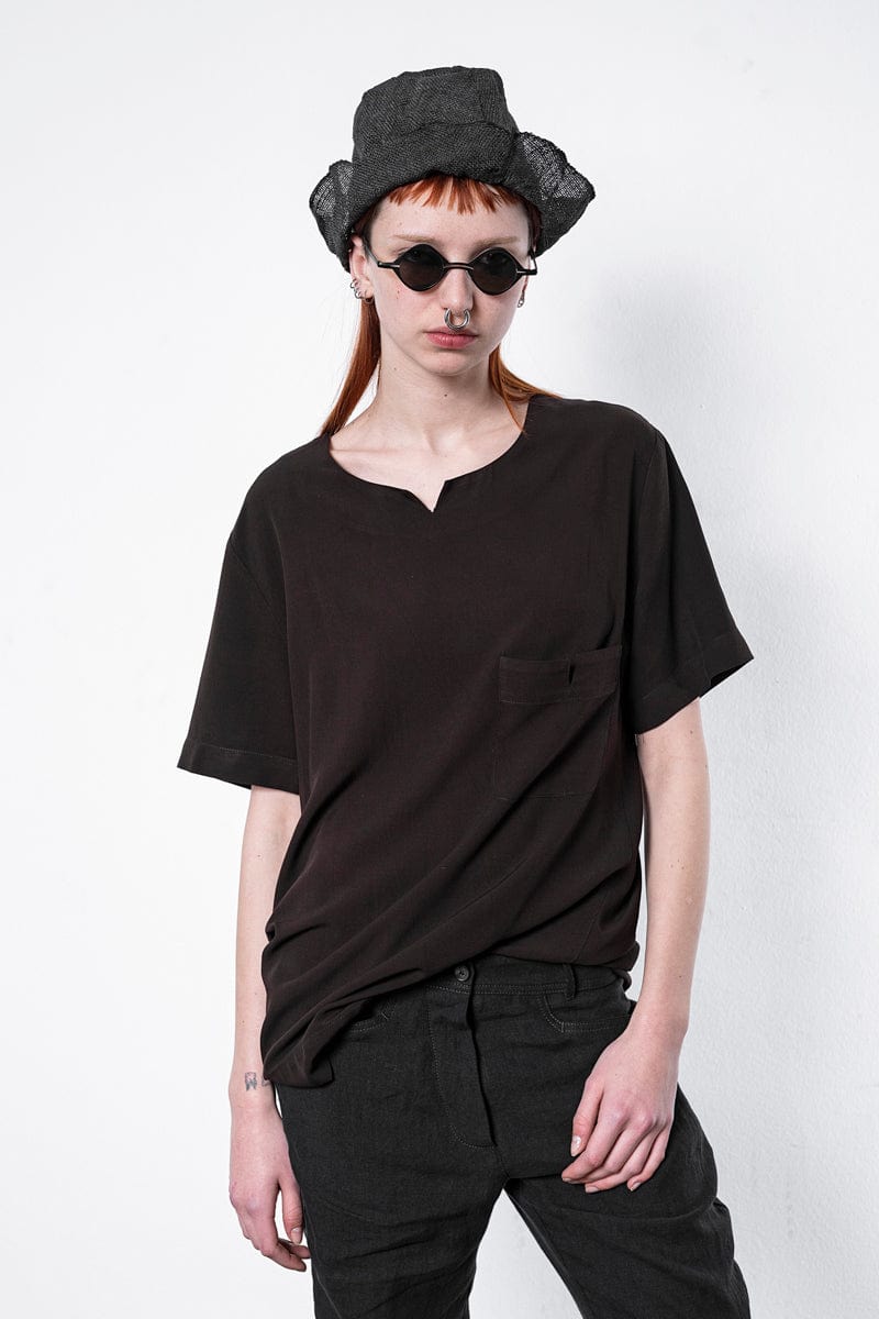 eigensinnig wien | Ricoeur | Leichtes T-Shirt für Damen und Herren in Schwarz