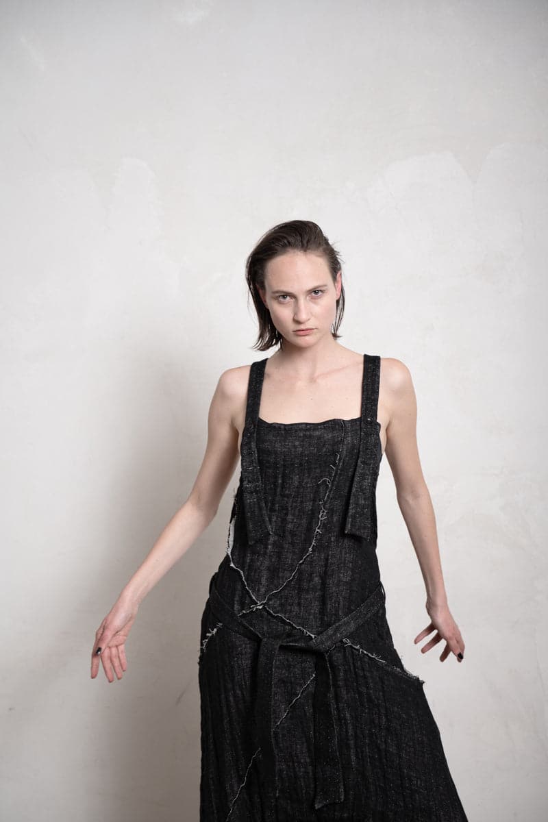 eigensinnig wien | Rilke | Leinen Jumpsuit in schwarz
