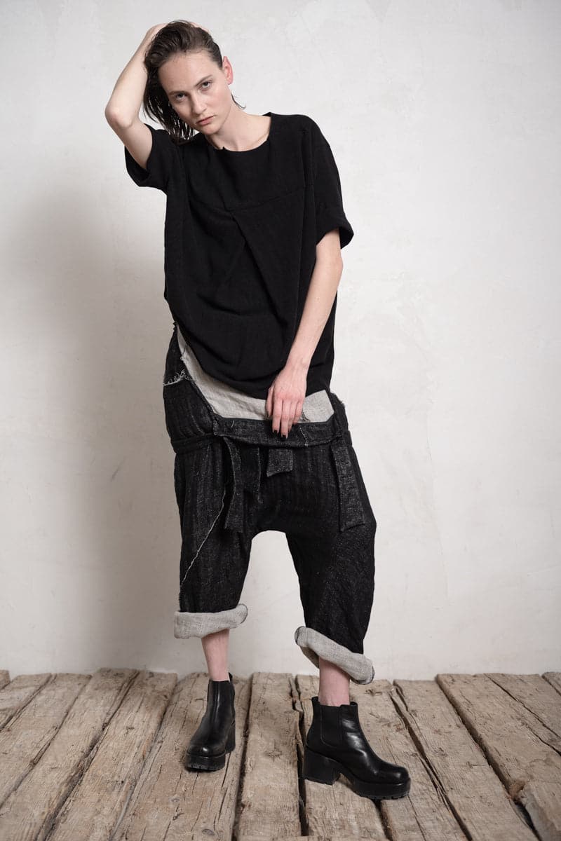 eigensinnig wien | Rilke | Leinen Jumpsuit in schwarz