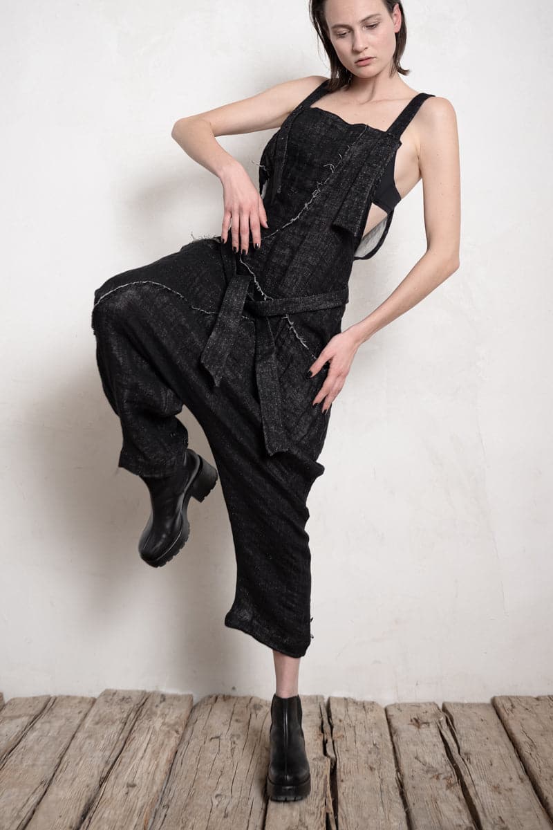 eigensinnig wien | Rilke | Leinen Jumpsuit in schwarz