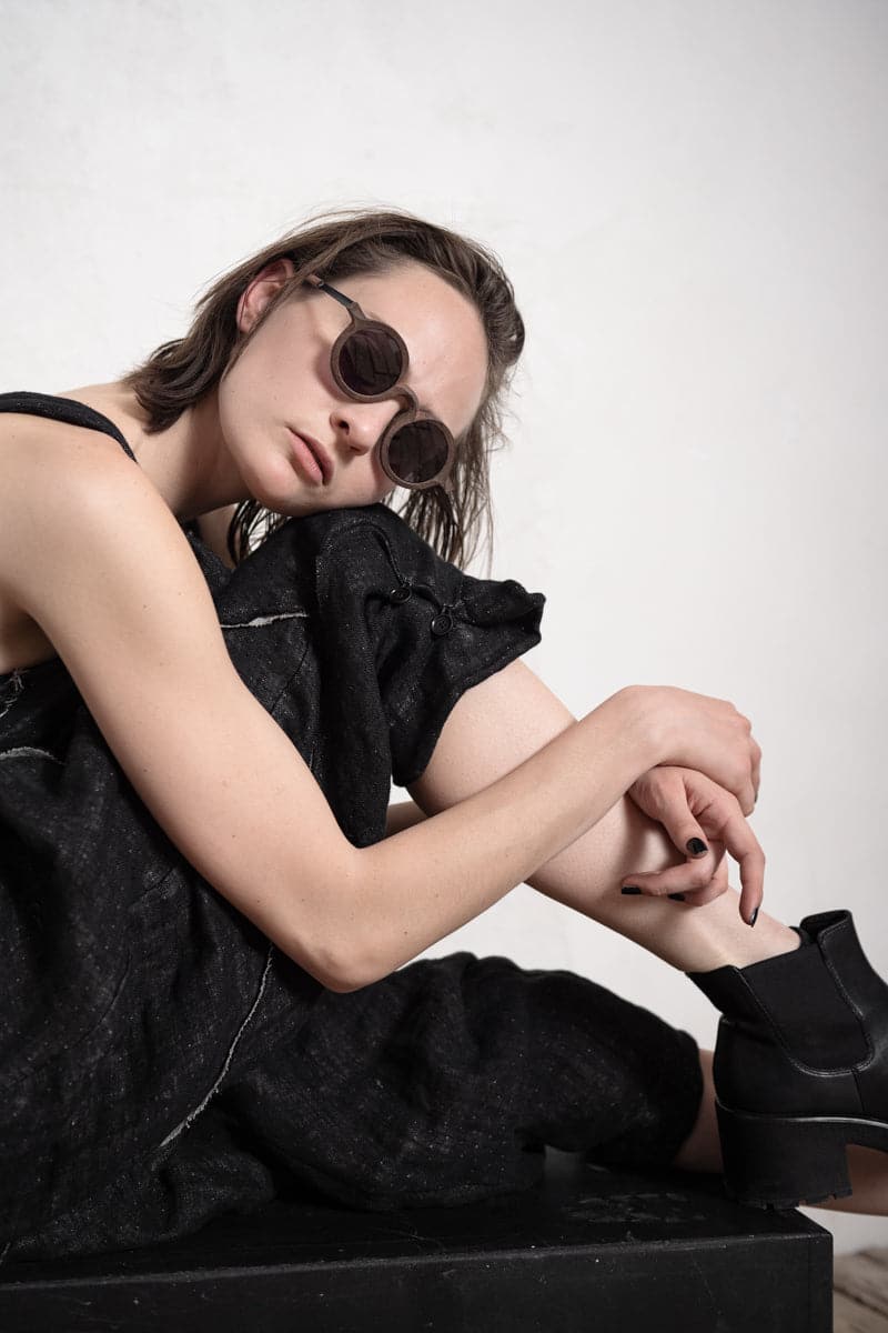 eigensinnig wien | Rilke | Leinen Jumpsuit in schwarz