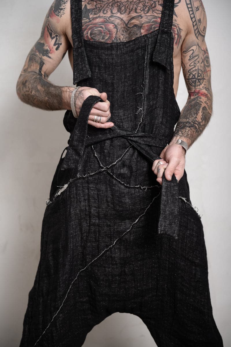 eigensinnig wien | Rilke | Leinen Jumpsuit in schwarz