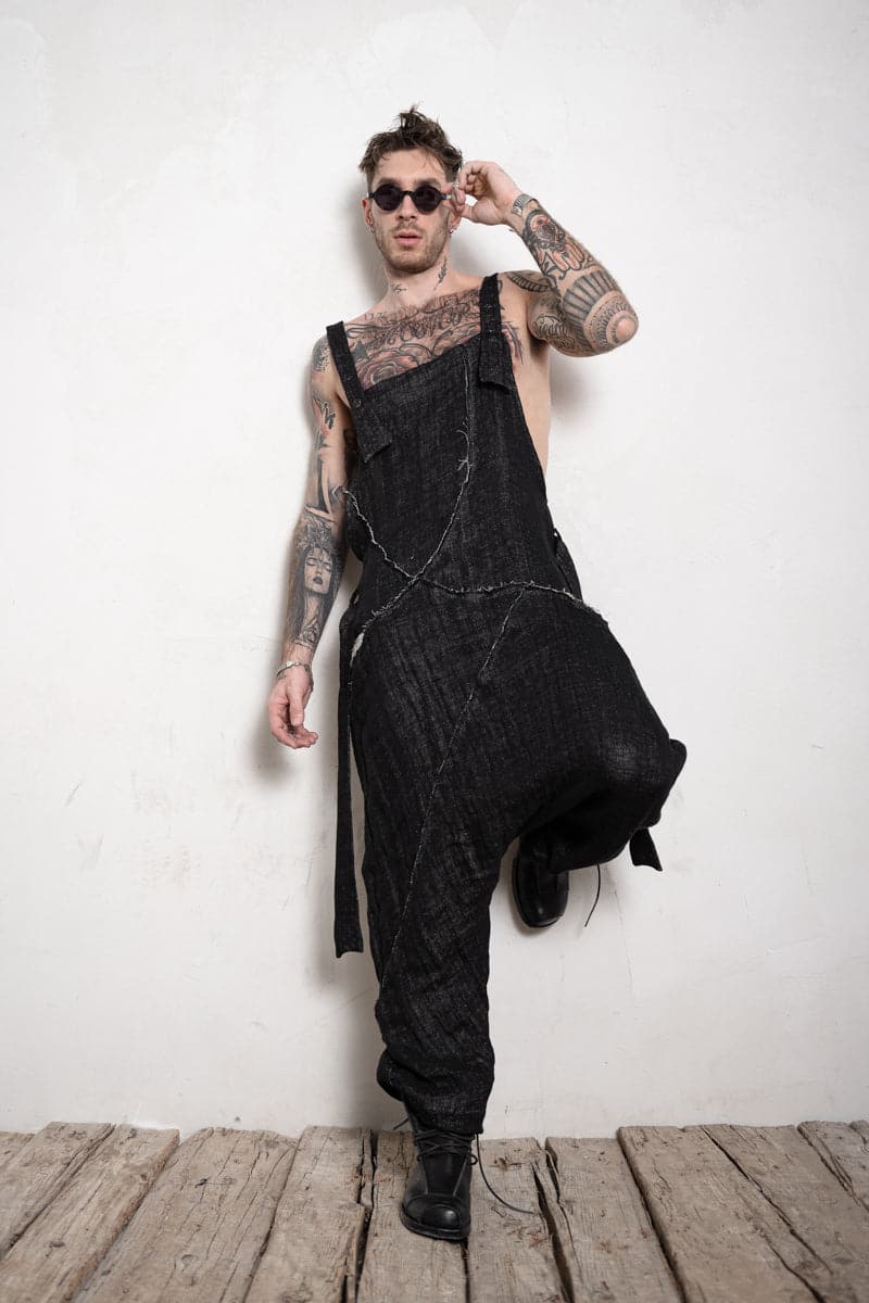 eigensinnig wien | Rilke | Leinen Jumpsuit in schwarz
