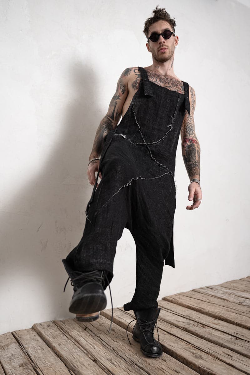 eigensinnig wien | Rilke | Leinen Jumpsuit in schwarz