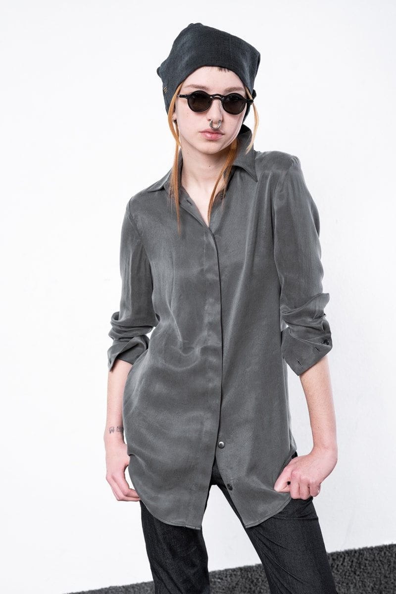 Lange Bluse für Damen in Grau Suttner eigensinnig