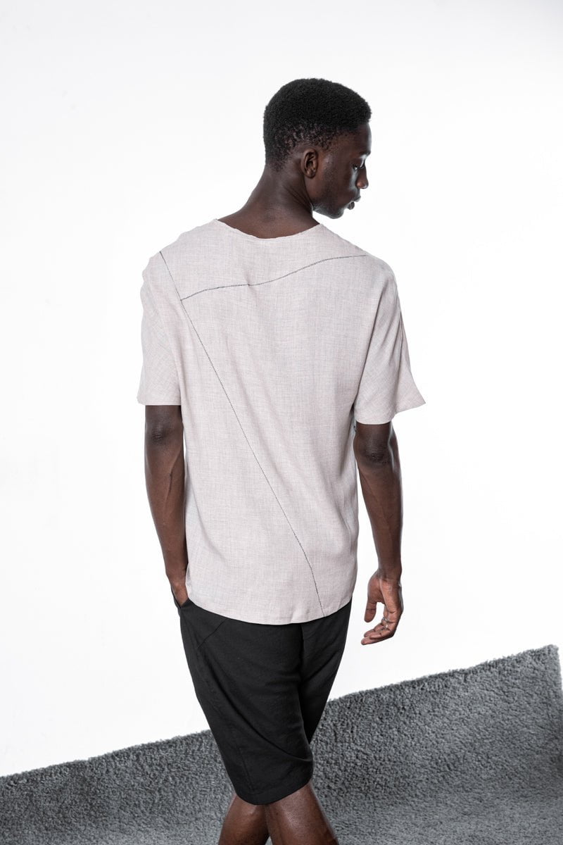 eigensinnig wien | Thaler | Designer T-Shirt für Herren und Damen aus Rayon in Beige