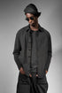 eigensinnig wien | Thoreau | Schwarze Designer Hemdjacke aus japanischer Baumwolle