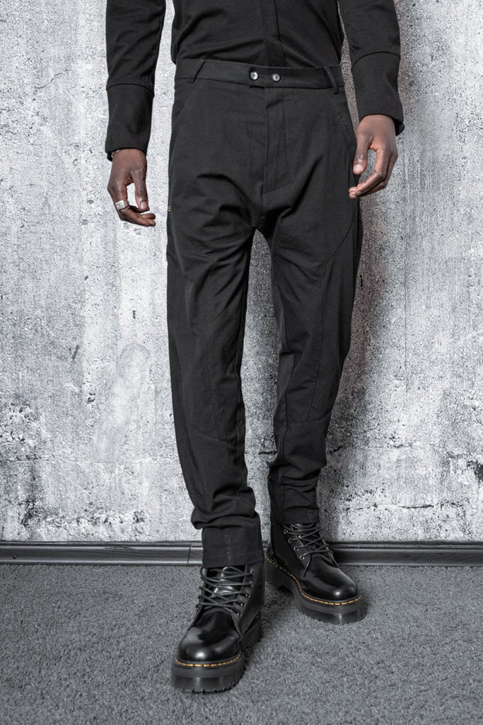 Edge Seam Baggy Pants (837PAM7-C-BLACK)