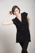 eigensinnig wien | Weil | Lange Bluse und leichtes Sommerkleid aus Leinen in schwarz