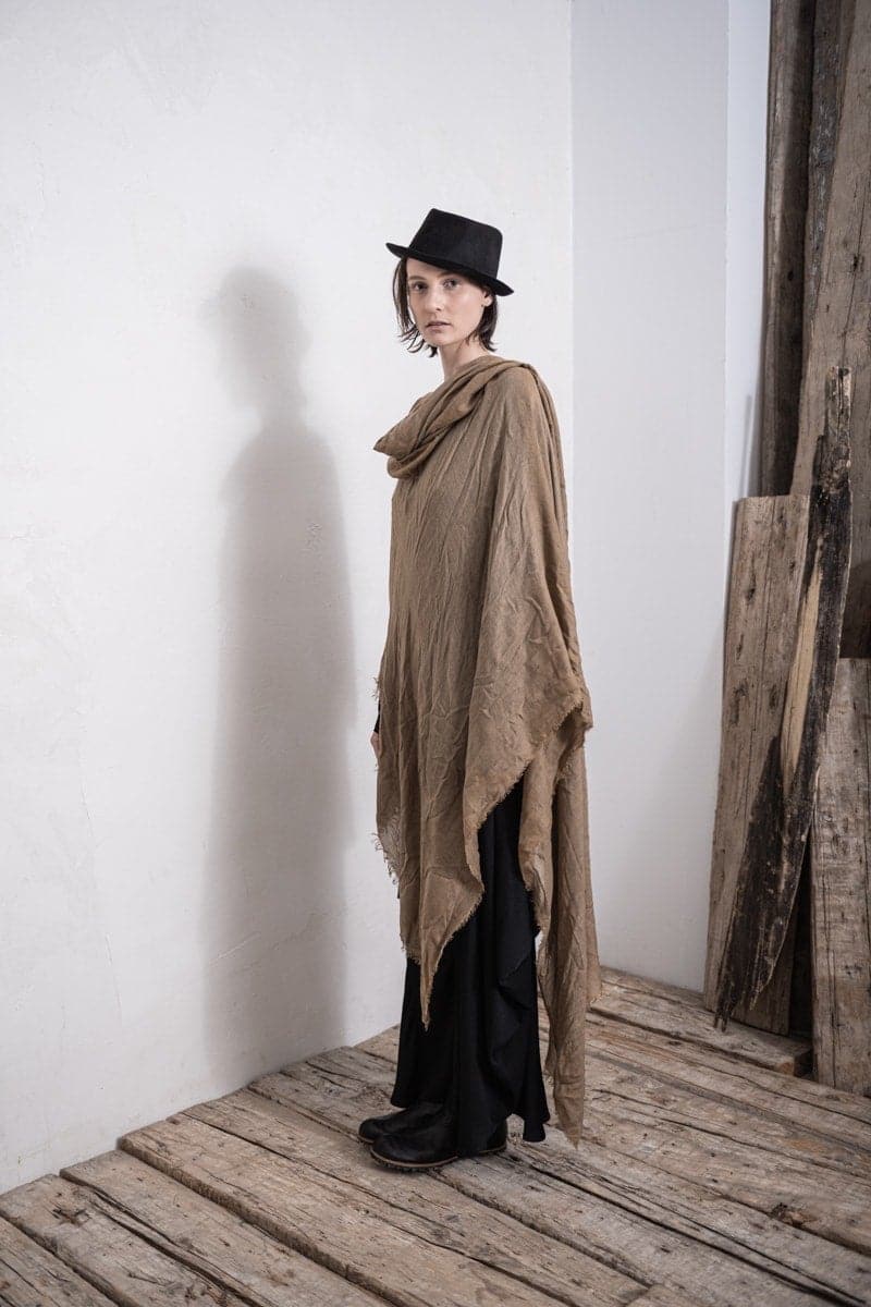 Faliero Sarti | Azzurra | Besonderer Kaschmirschal aus weichem Kaschmir-Modal-Stoff für Frühling und Sommer in braun