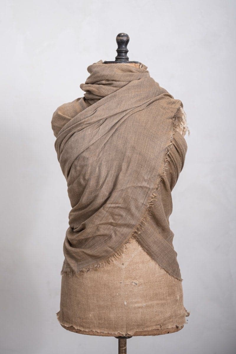 Faliero Sarti | Azzurra | Besonderer Kaschmirschal aus weichem Kaschmir-Modal-Stoff für Frühling und Sommer in braun