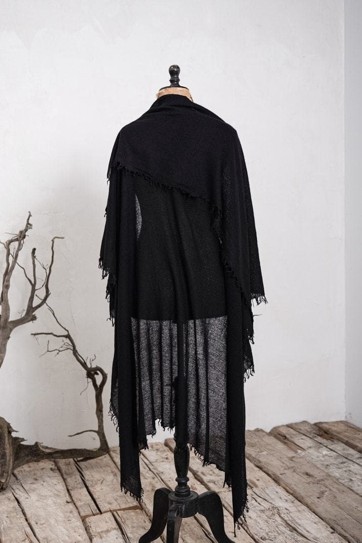 Faliero Sarti | Chiara/U | Feinster Kaschmir-Seidenschal, edel in schwarz