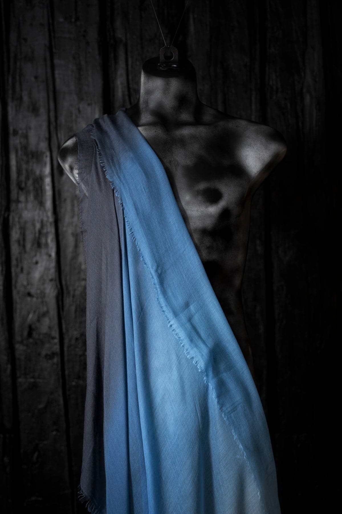 Faliero Sarti | Ginny | Leichter Seidenschal für Herren und Damen in Eisblau