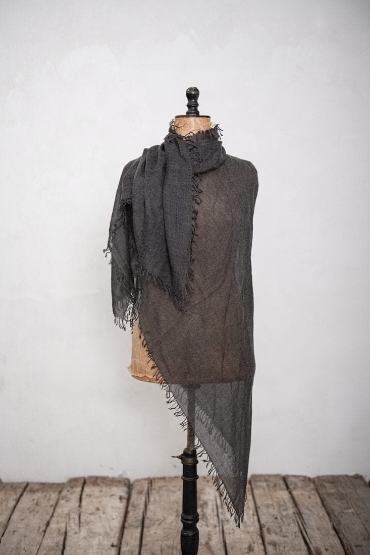 Faliero Sarti | New Lolly | Einzigartiger weicher Kaschmir-Seidenschal für Frühling und Sommer in braun