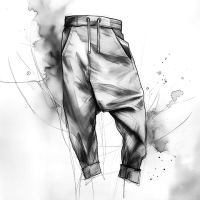 Drop crotch pants