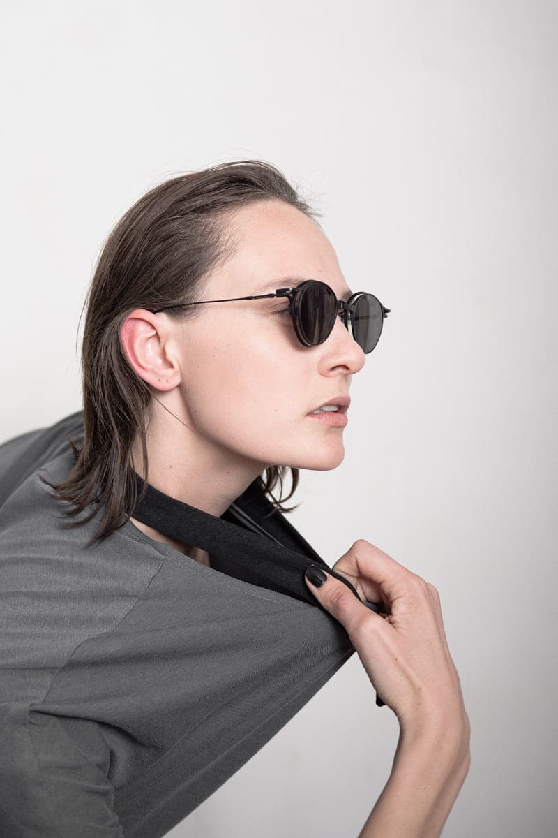 Rigards | RG1038ST | Ovale Sonnenbrille in Schwarz mit Clip On für Damen und Herren