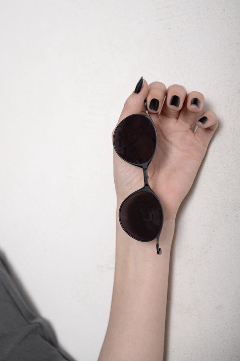 Rigards | RG1038ST | Ovale Sonnenbrille in Schwarz mit Clip On für Damen und Herren