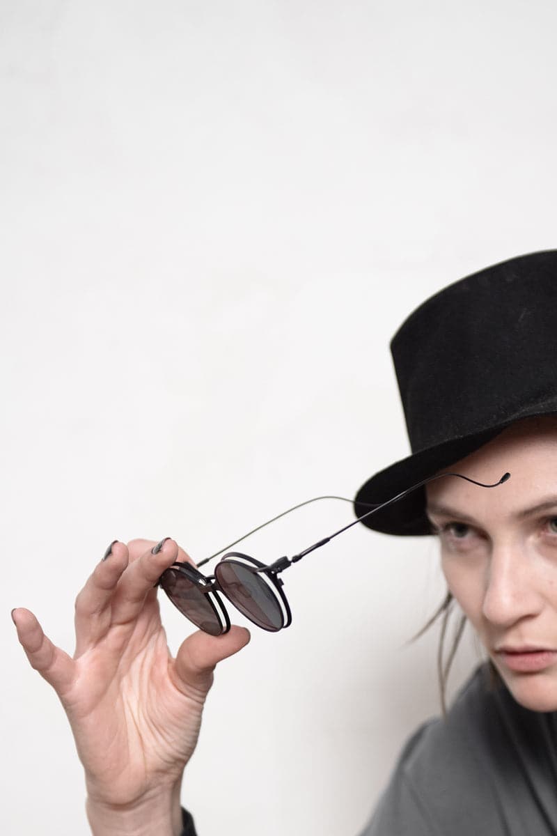 Rigards | RG1038ST | Ovale Sonnenbrille in Schwarz mit Clip On für Damen und Herren