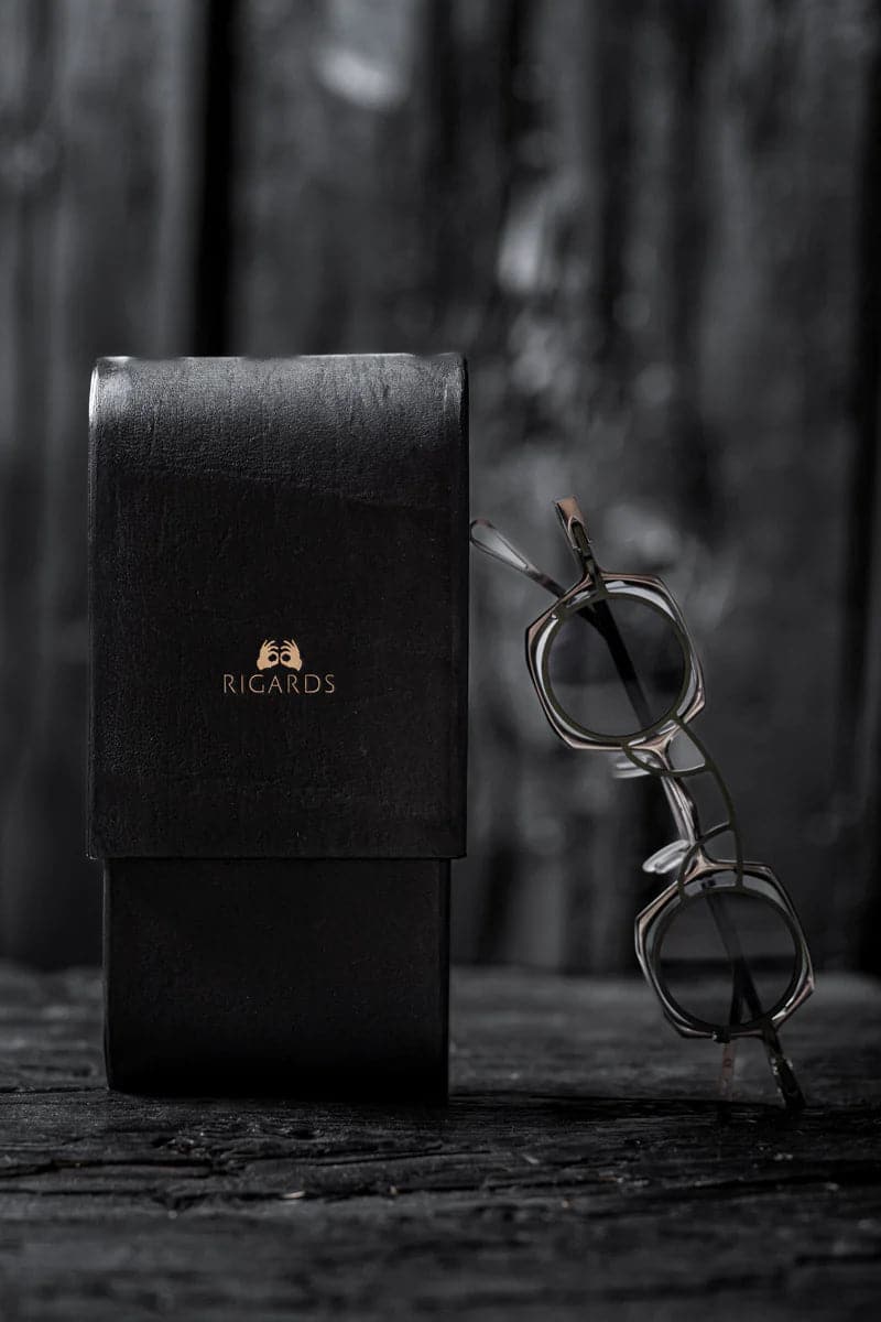 Rigards | RG1921TI | Geometrische Sonnenbrille mit rundem Clip On