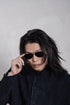 Rigards x Geoffrey B. Small | RG1979GBS | Außergewöhnliche Piloten-Sonnenbrille aus Titanium in schwarz