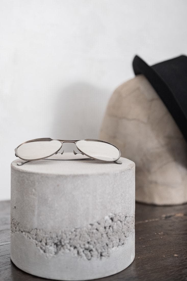 Rigards x Geoffrey B. Small | RG1979GBS | Außergewöhnliche Piloten-Sonnenbrille aus Vintage Titanium in braun