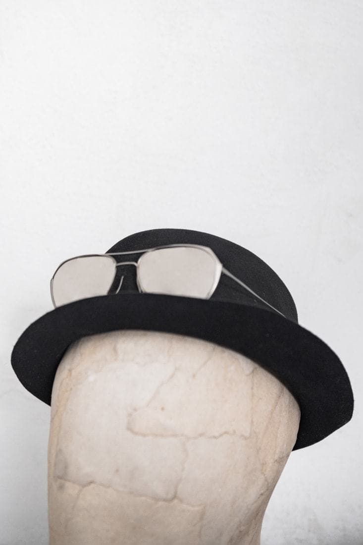 Rigards x Geoffrey B. Small | RG1979GBS | Außergewöhnliche Piloten-Sonnenbrille aus Vintage Titanium in braun