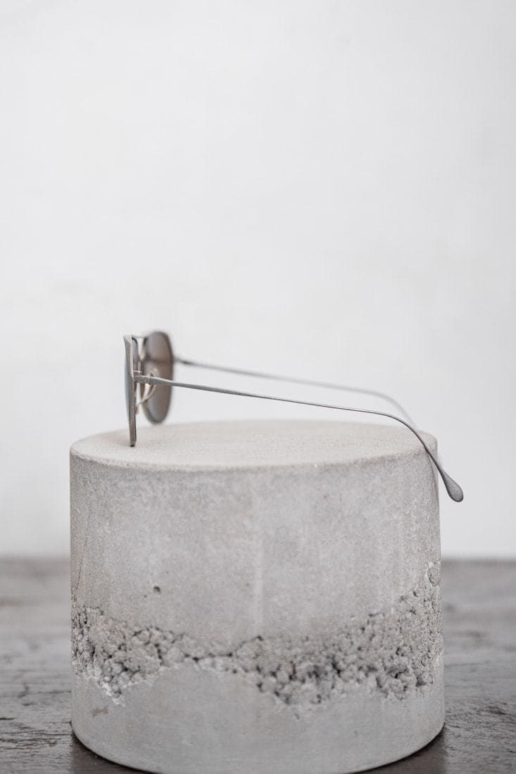 Rigards x Geoffrey B. Small | RG1979GBS | Außergewöhnliche Piloten-Sonnenbrille aus Vintage Titanium in braun