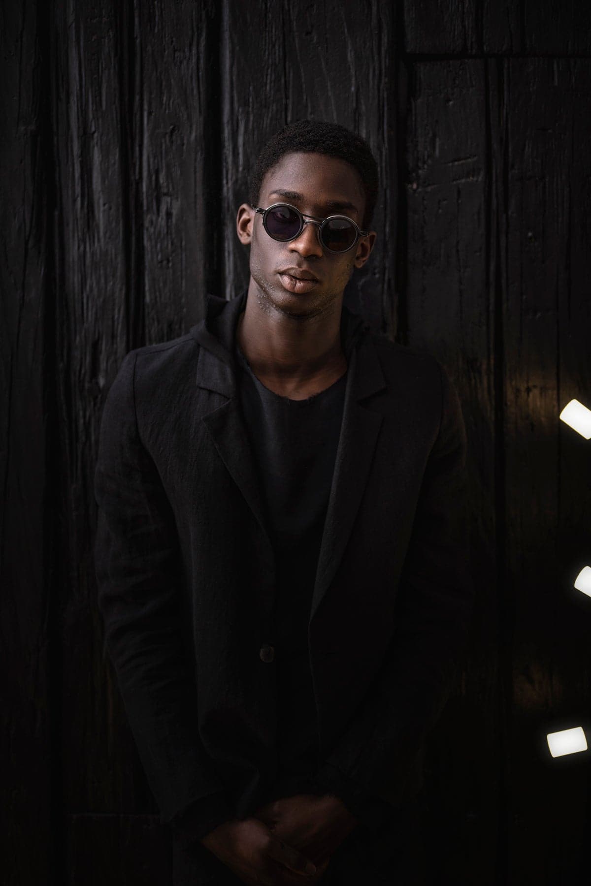 Rigards x The Viridi Anne | RG2001TVA | Außergewöhnliche große, runde Clip On Sonnenbrille in Schwarz