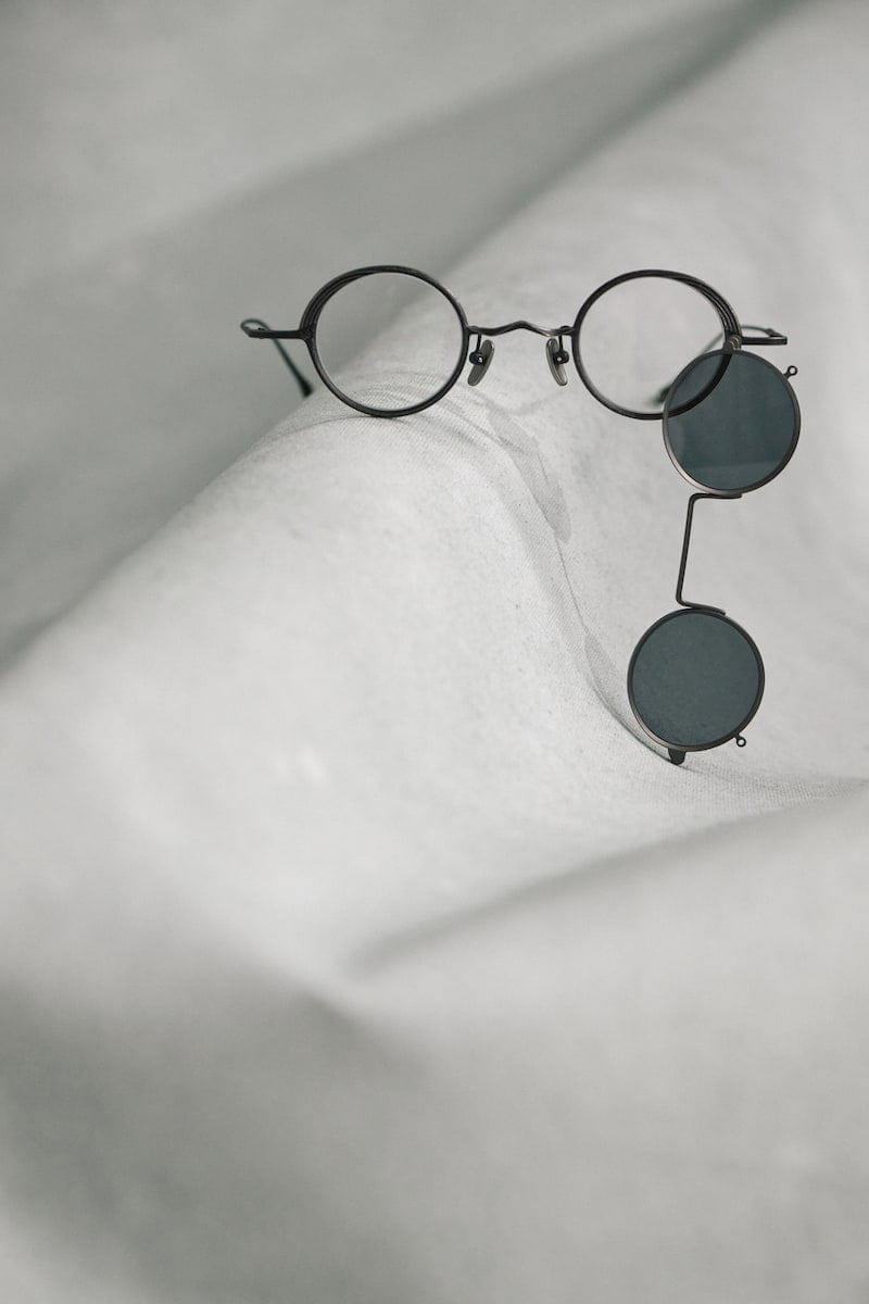 Rigards x Ziggy Chen | RG1008ZC | Extravagante, runde Clip On Sonnenbrille in Schwarz