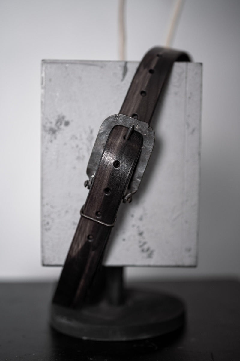 Tagliovivo | 3x5 Buckle | Schwarzer Ledergürtel mit großer Schnalle