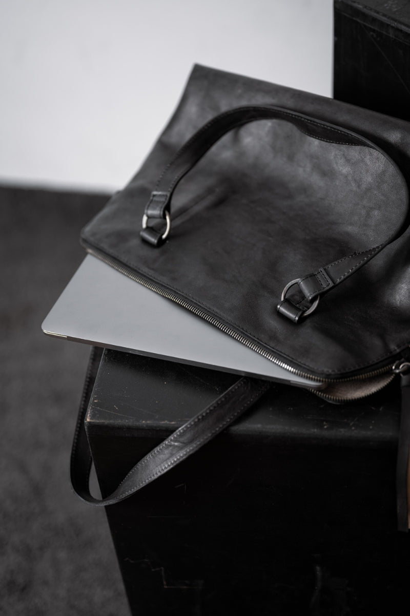 Tagliovivo | Bauletto L | Exklusive, schwarze Leder Handtasche für Damen