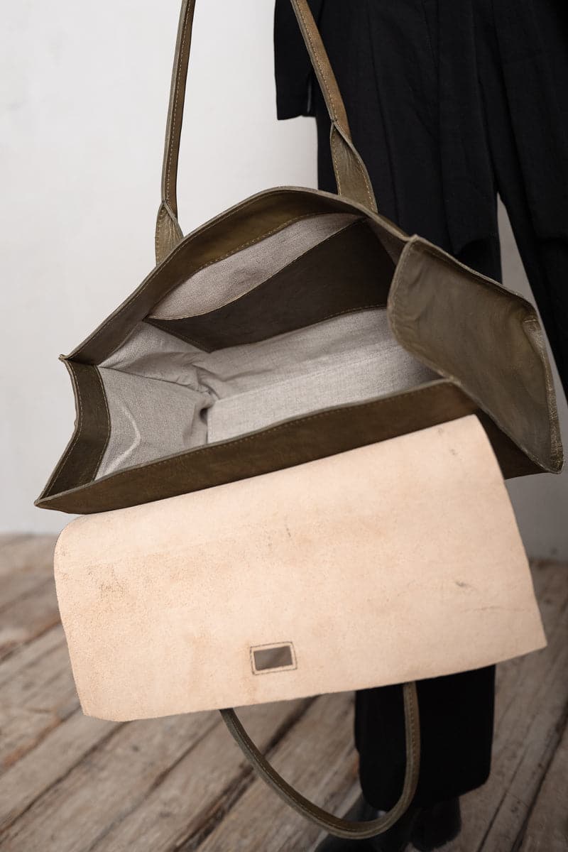 Tagliovivo | Doctor Bag L | Edle und klassische Ledertasche in grün