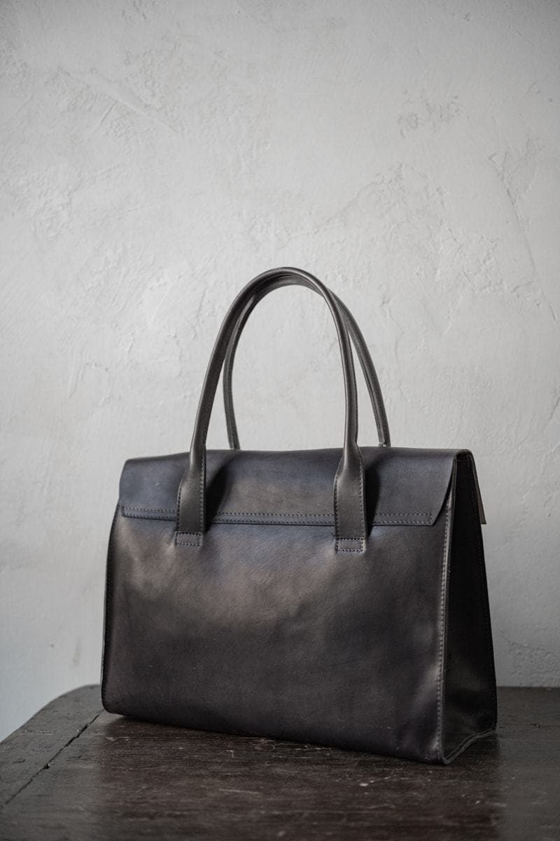 Tagliovivo | Doctor Bag L | Edle und klassische Ledertasche in schwarz-blau